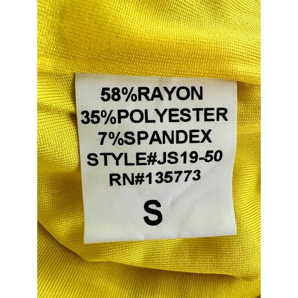 NWT* Olivaceous Striped Ribbed Mini Skirt in Yellow and Taupe- Size Small - Picture 6 of 6